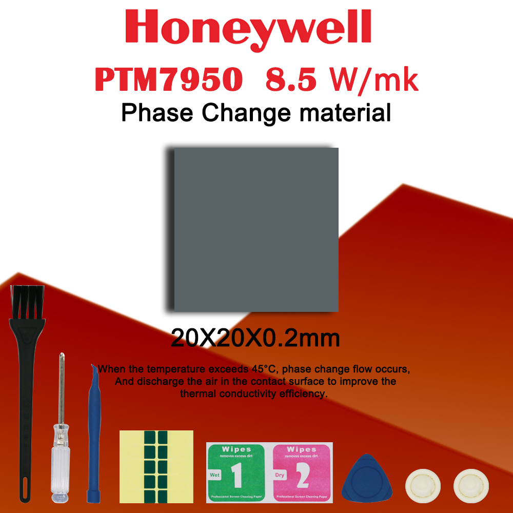 Laptop Cooling Pad - 허니웰 PTM7950 상변화 패드, 8.5W/mk 열전도율,