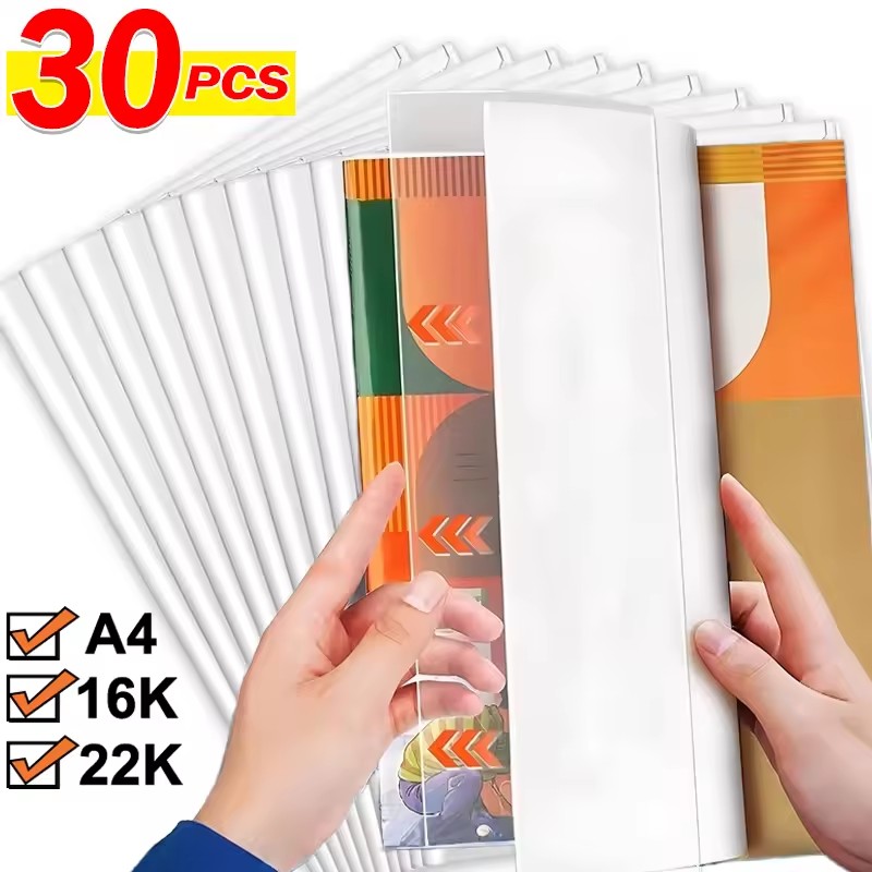 Laptop Sleeve - 10/30PCS A4/16K/22K 투명 책 표지 자체