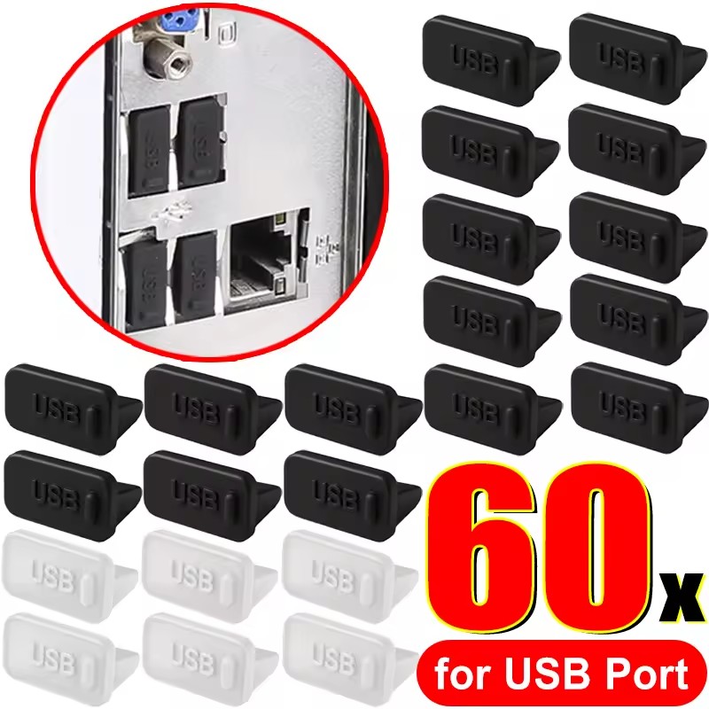 Laptop Charger - USB-A 충전 포트 커버 캡 여성용