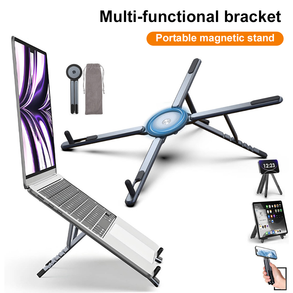 Laptop Stand - 휴대용 자석식 휴대폰 거치대 & 셀카봉