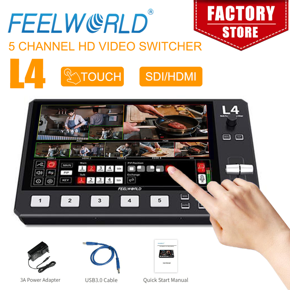 FEELWORLD 터치 스크린 멀티 카메라 비디오 믹서 - Hdmi Cable 리뷰 및 가격