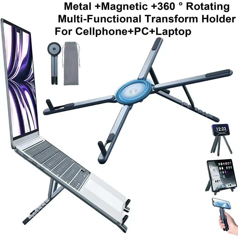 3 in 1 접이식 자석 휴대폰 거치대 셀카봉 삼각대  - Laptop Stand 리뷰 및 가격