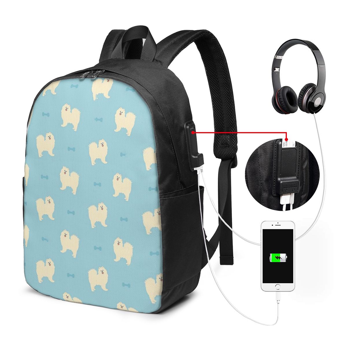 Samoyed Dog 배낭 여행 노트북 가방 컴퓨터 대 - Laptop Bag 리뷰 및 가격