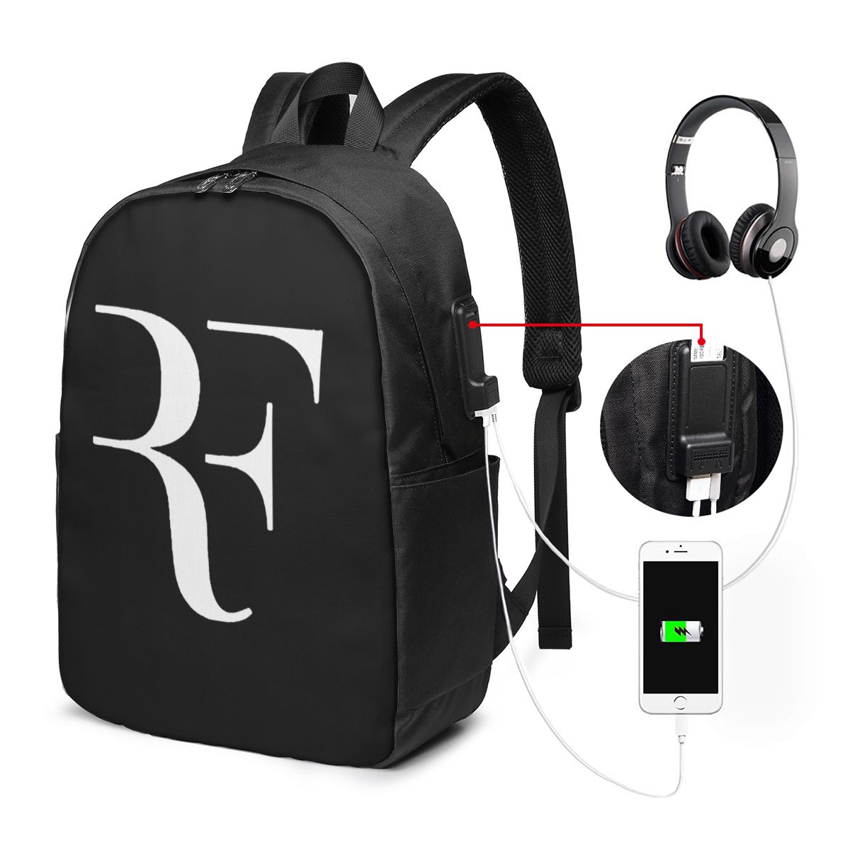 로저 페더러 백팩 여행 노트북 가방 컴퓨터 대학생 학교 - Laptop Bag 리뷰 및 가격