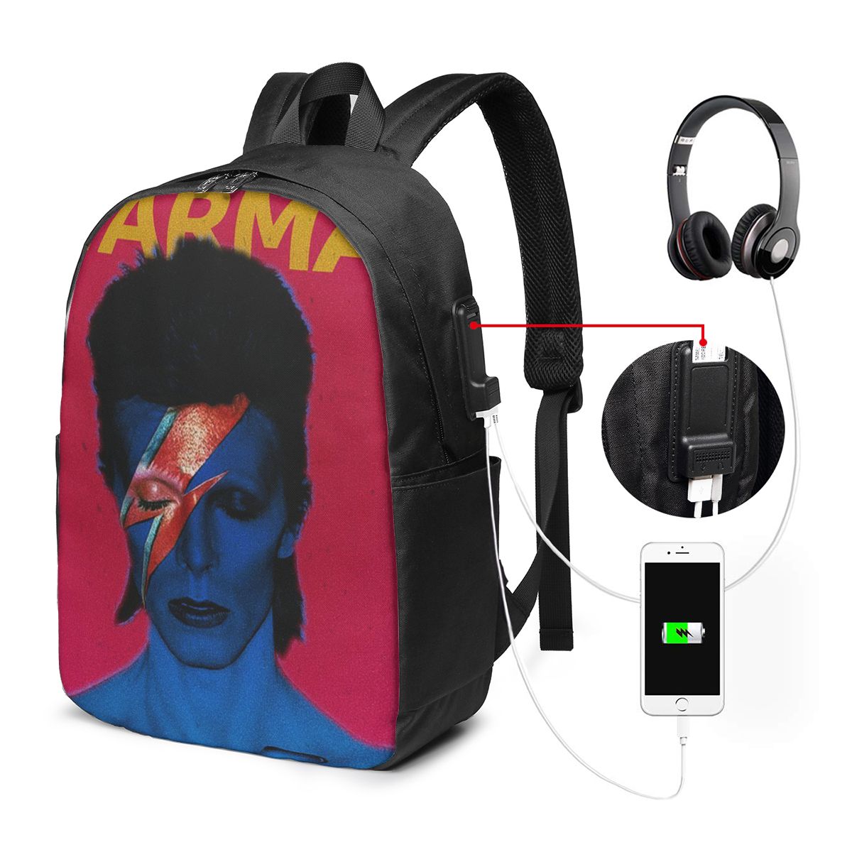 데이비드 보위드 백팩 여행 노트북 가방 컴퓨터 대학생  - Laptop Bag 리뷰 및 가격